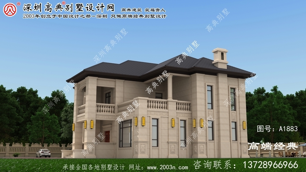  忻州市农村经济型二层小别墅设计图