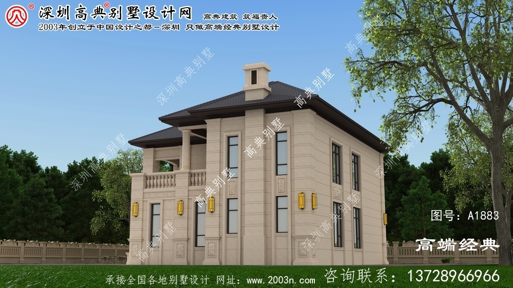  忻州市农村经济型二层小别墅设计图